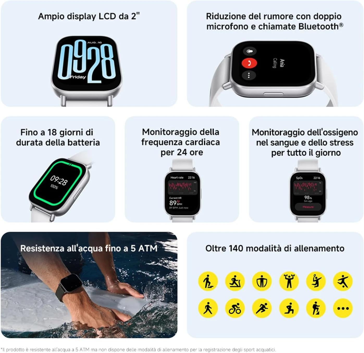 SMARTWATCH XIAOMI WATCH 5 LITE - immagine 5