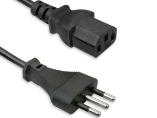 Cavo di Alimentazione Classico per PC, Monitor e Stampanti (VDE) - 1.5 metri