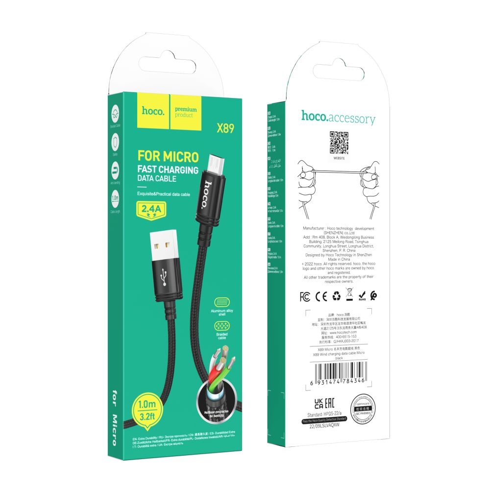 CAVO DATI MICRO USB 1M