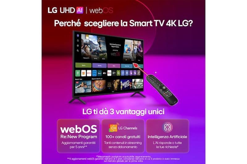 TV 50" LG 4K SMART - immagine 2